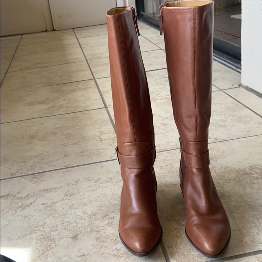 Nine West brown leather boots